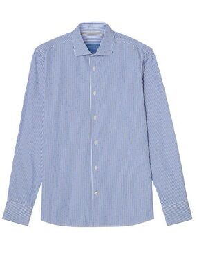 Scotch and Soda Striped Button Down Shirt Size 18 2XL Blue White